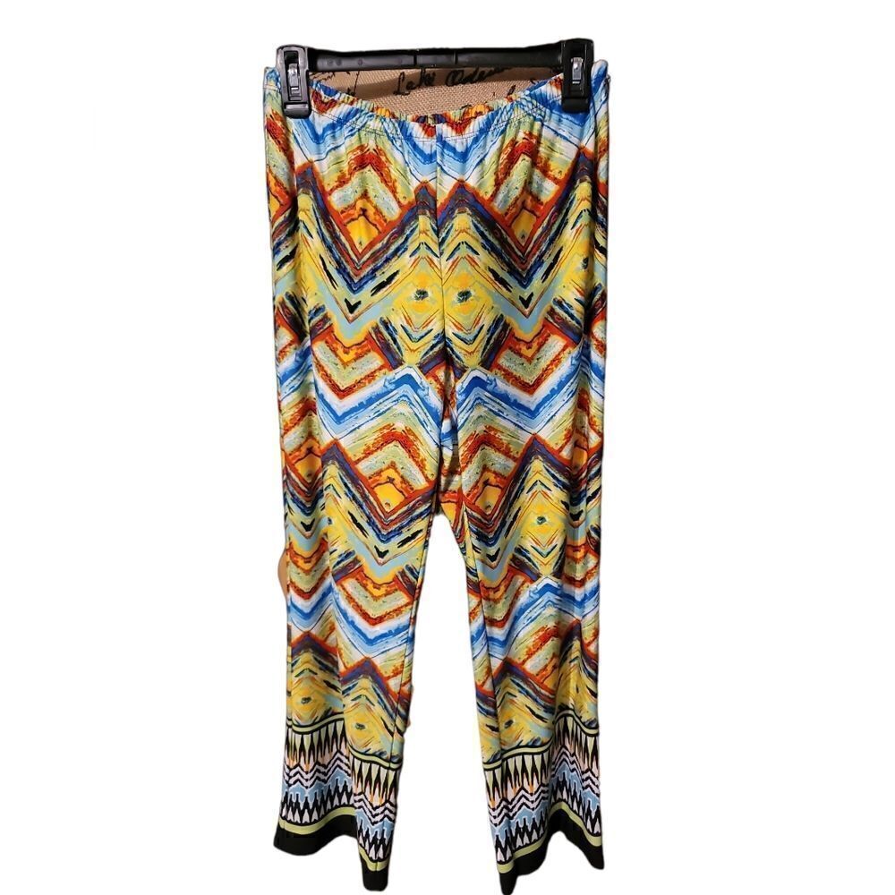 Sunny Leigh Med. Petite Colorful Palazzo Pants
